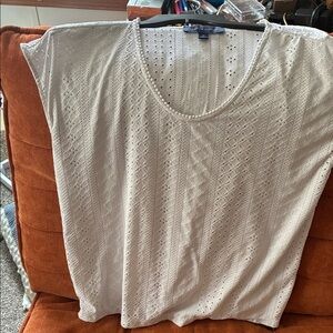 Tommy Hilfiger White Short Sleeve Top